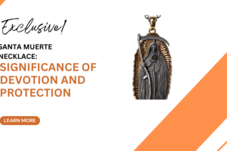 Santa Muerte Necklace Gold | Santa Muerte Necklace Silver